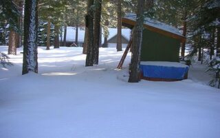 Tahoe Ski Cabin outside area